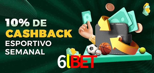 10% de bônus de cashback na 6lbet